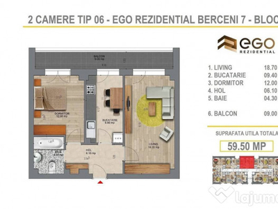 NOU 2 Camere - Langa Metrou Berceni- Bloc 7