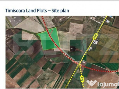 Teren extravilan de 8 ha în C. Șagului la viitoarea centur