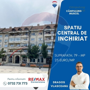 Spatiu comercial 79 mp inchiriere in Clădire birouri, Arges, Campulung-Muscel, Central