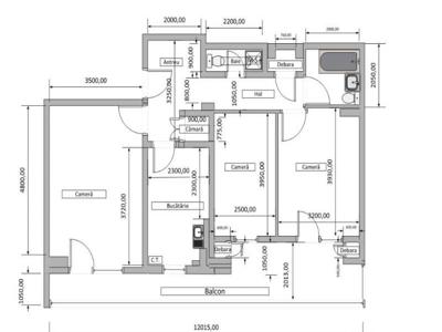 Apartament 3 camere decomandat in Marasti