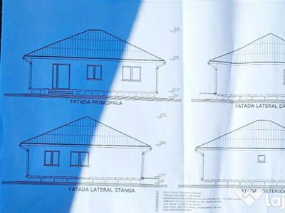 Casa la rosu si teren 500 mp,in cartier de vile,com. Dumbrava Rosie