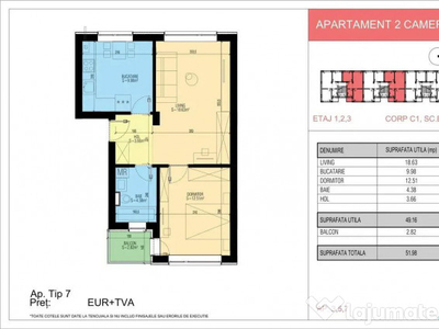 Nou 2 Camere - Popesti Leordeni