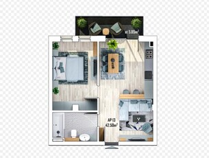 Apartament de 42.5 mp utili, ansamblu nou, zona Apahida