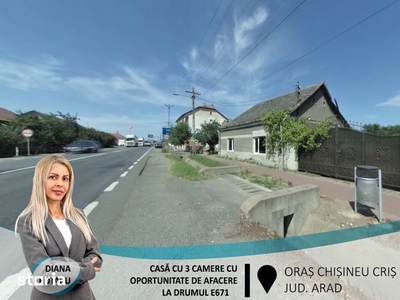 Casă cu 3 camere, la drumul E671, în Chișineu Criș(ID: 26976)