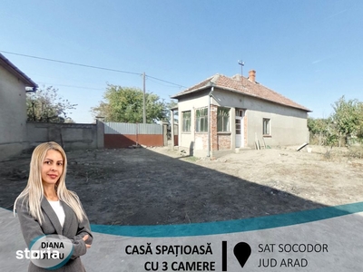 Casă spațioasă cu 3 camere,în Socodor(ID: 28158)