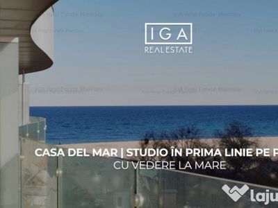 Casa del Mar | Studio in prima linie pe plaja cu vedere la m