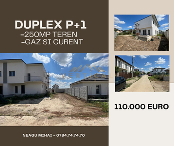 Comuna Berceni - Duplex P+1+P - 250mp teren - Rate 24 luni