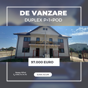Comuna Berceni - Duplex P+1+Pod - TVA inclus