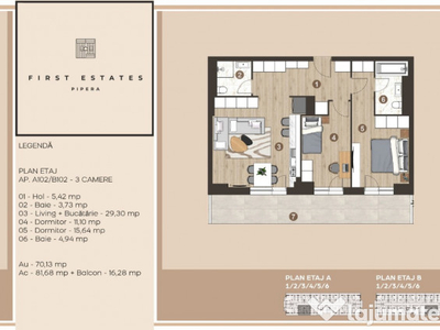 First Estates Pipera - Oferta apartament 3 camere