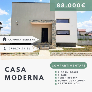 OFERTA! Casa 3 camere cu teren 300 mp - comuna Berceni