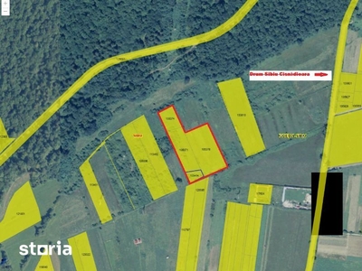 Teren 11.355 m2 tangent la Centura Sud Sibiu-OPORTUNITATE INVESTIȚIE