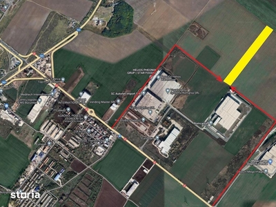 Teren industrial 4,5ha DN4 Popesti Leordeni loturi de 9.000mp