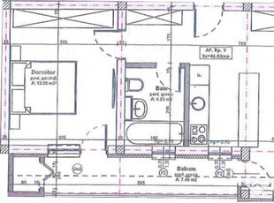 Apartament cu 2 camere, semifinisat, 46 mp, zona Apahida