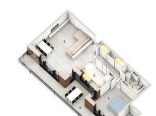 Apartament de 2 camere, 64mp, terasa 30mp, parcare, zona Denver