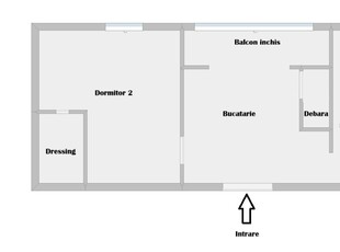 De vânzare Apartament mobilat cu 2 dormitoare + bucatarie etaj 1