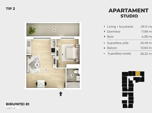 Apartament 2 camere decomanda - Grand Arena