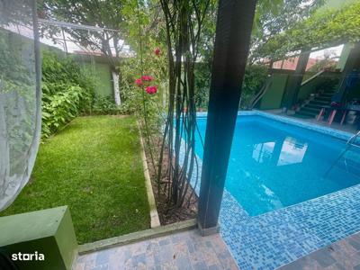 Casa individuala D+P+1+M cu piscina 6 cam.Util 350mp.Teren 347mp