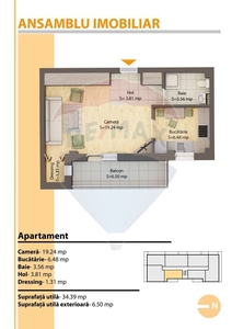 Apartament 1 camera vanzare in bloc de apartamente Cluj, Floresti