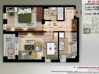 Apartament 2 Camere, Decomandat Nicolae Grigorescu