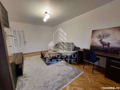 Apartament cu 2 camere, la etajul 1, centrala proprie, zona Odobescu