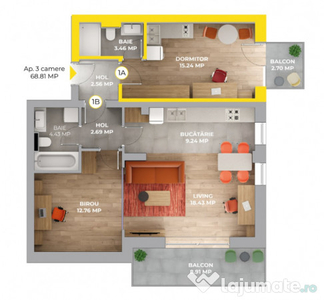 Apartament de 3 camere in bloc nou, Avantgarden3 Brasov