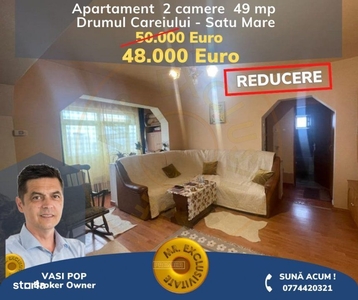 De vanzare apartament 2 camere Careiului