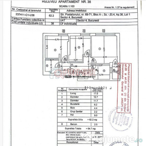 Sector 4- Str Postalionului! Apartament 3 camere