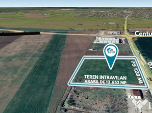 Teren intravilan de 1,26 ha cu FS de 128 ml, la 200 m de Centura