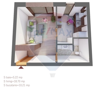 Apartament 1 camera vanzare in bloc de apartamente Bihor, Oradea, Ultracentral