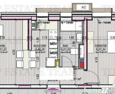 Apartament 2 camere in bloc nou