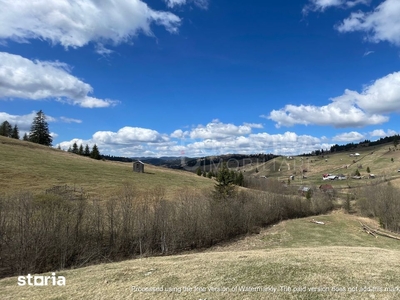 Teren 1,42 ha cu platouri naturale, 2-3 izvoare, curent aproape