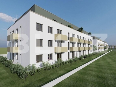 Apartament 1 cam, finisat, 38 mp, gradina, parcare