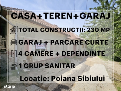 RO/EN Case + POD + Garaj, gradina 2750mp, Dependinte, Poiana SB |VIDEO