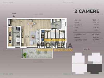 2 camere Nr. 3 | metrou Aparatorii Patriei | Comision 0% | Mutare rapida!