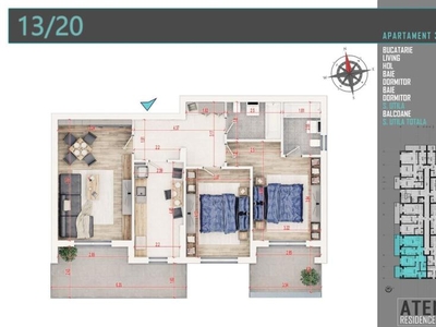 3 Camere / Incalzire In Pardoseala / Transport STB / COMISION 0!