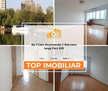 Ap 3 Cam Decomandat 2 Balcoane langa Parc IOR