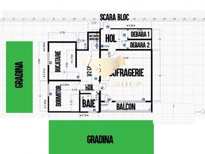 Apartament 2 camere Favorit | 60m2 | 4 min metrou | Bloc reabilitat |