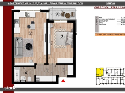 Apartament 2 camere , pret promotional || Metrou Soseaua Berceni