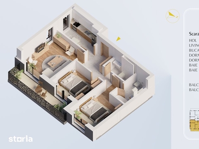 APARTAMENT 2 CAMERE CU PARCARE INCLUSA / BANEASA / PRIMA INCHIRIERE