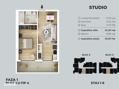 Apartament 2 camere, Berceni metrou - 5 min.