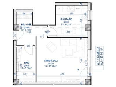 Apartament premium 2 camere, 61 mp, et. 1 - 3, zona Consul