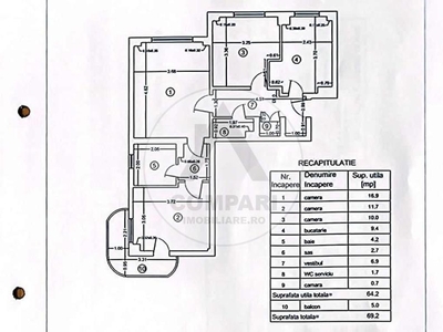 Vânzare apartament 3 camere