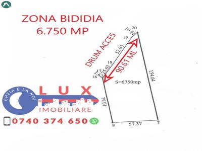 ID 7293 Teren in Zona BIDIDIA