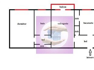 Apartament cu 2 cam SemiDecomandat in Podu Ros intr-un bloc fara risc