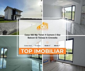 Casa 480 Mp Teren 4 Camere 3 Bai Balcon Si Terasa In Crevedia