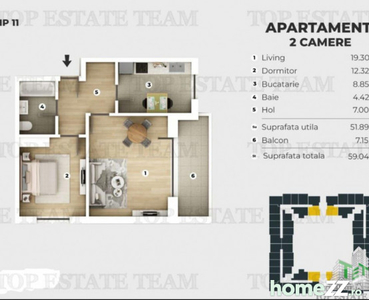 Apartament 2 camere de