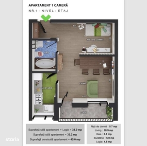 Apartament 3 camere - Lake View
