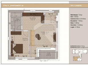 2 camere in bloc nou zona Nerva Traian