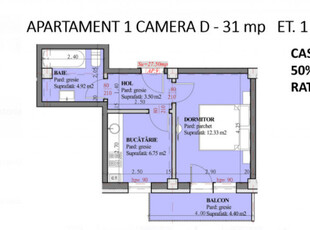 Apartament cu 1 camera