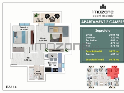 2 CAMERE – ZONA AVANTAJOASA – METROU PACII – AUTOGARA MILITARI – COMISION 0%